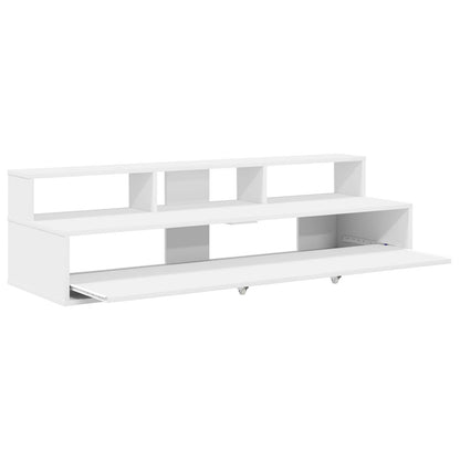 Studio Desk White 130 x 42.5 x 36 cm Engineered Wood