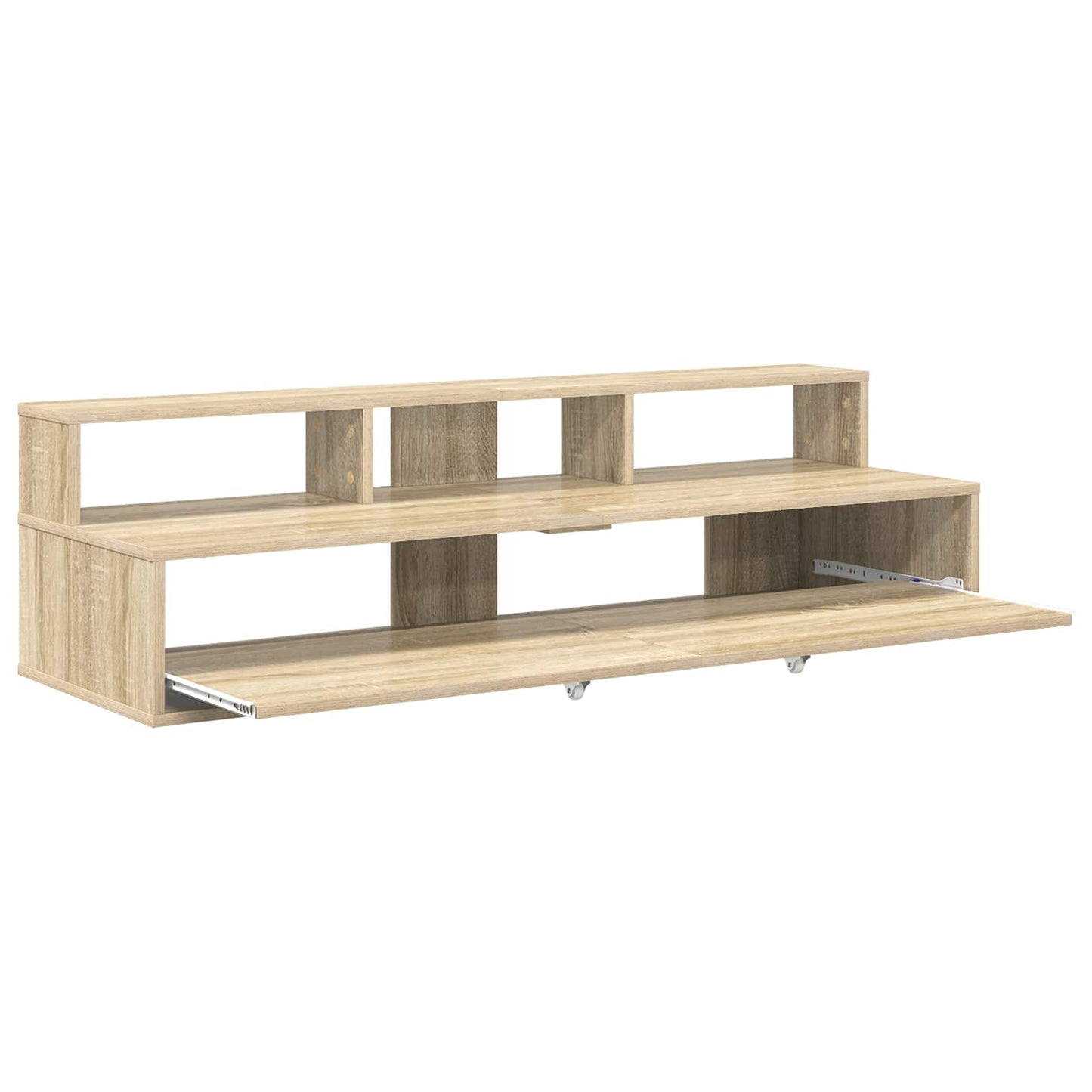 Studio Desk Sonoma Oak 130 x 42.5 x 36 cm Engineered Wood