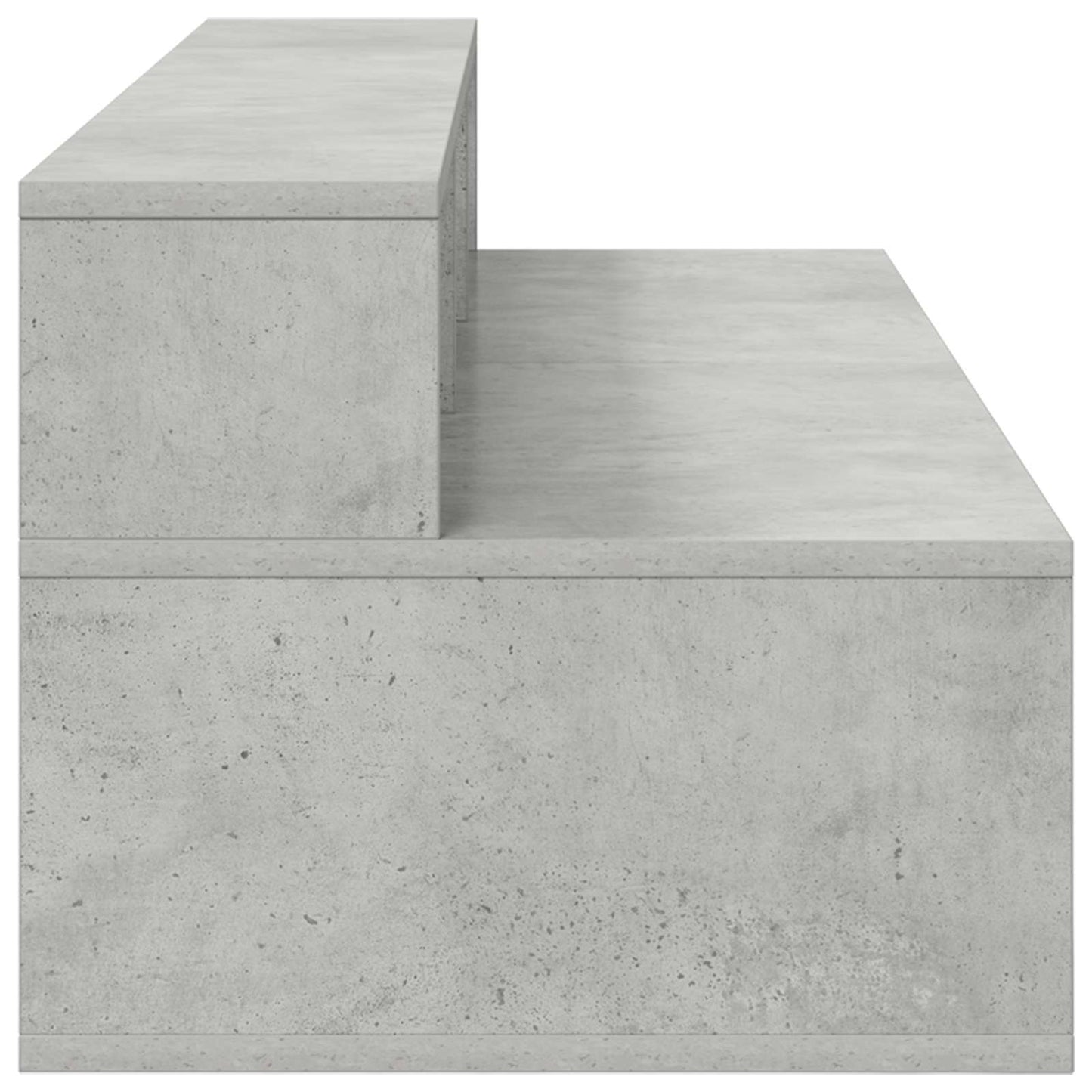 Studio Desk Concrete Grey 130 x 42.5 x 36 cm Engineered Wood