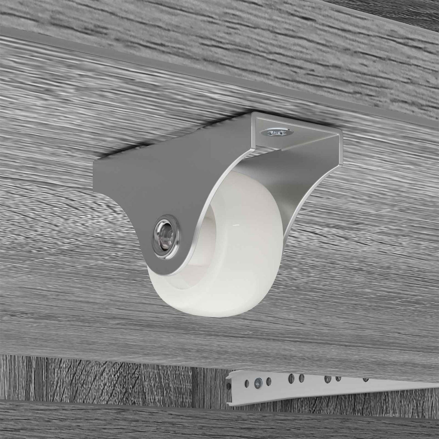 Studio Desk Grey Sonoma 130 x 42.5 x 36 cm Engineered Wood