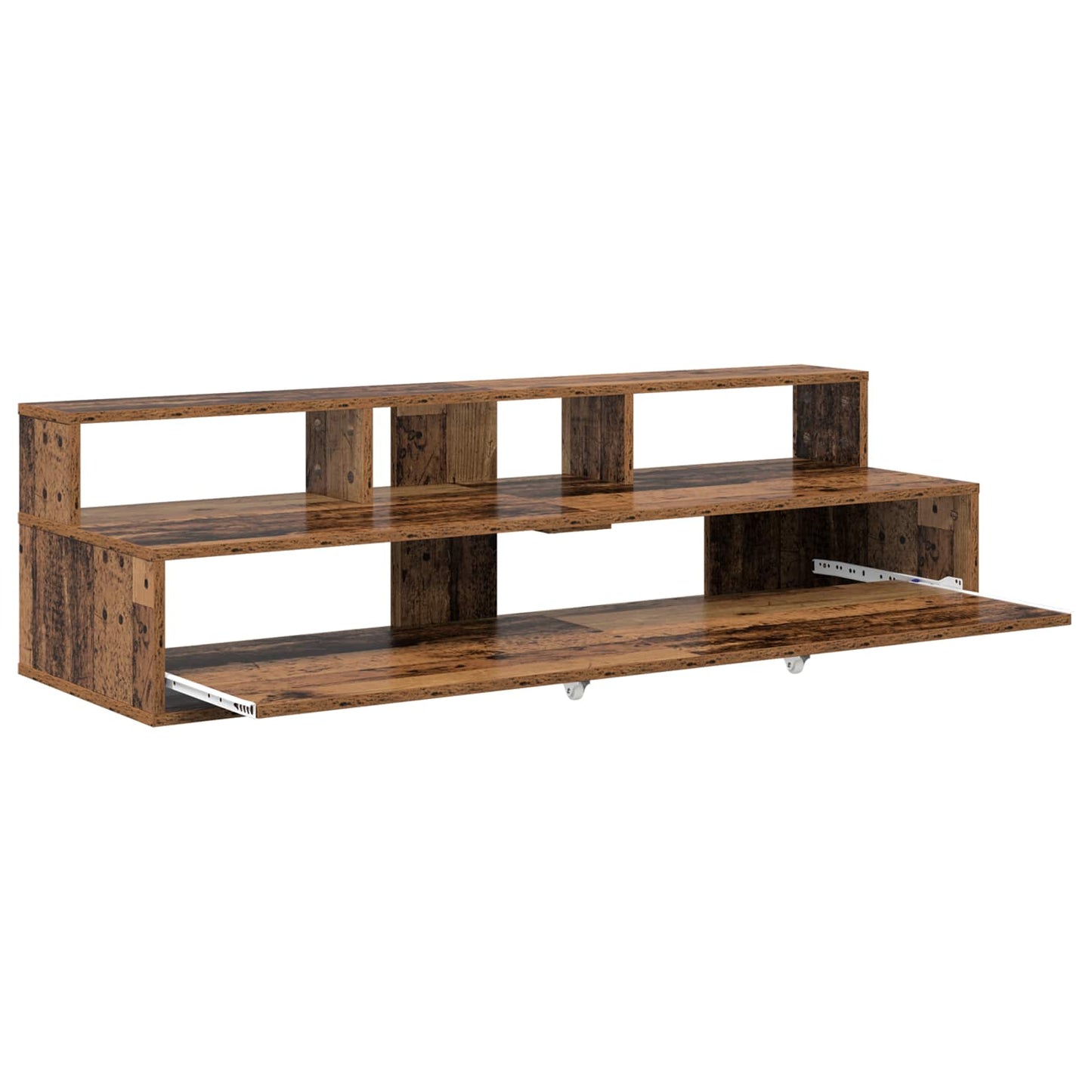 Studio Desk Old Wood 130 x 42.5 x 36 cm Engineered Wood
