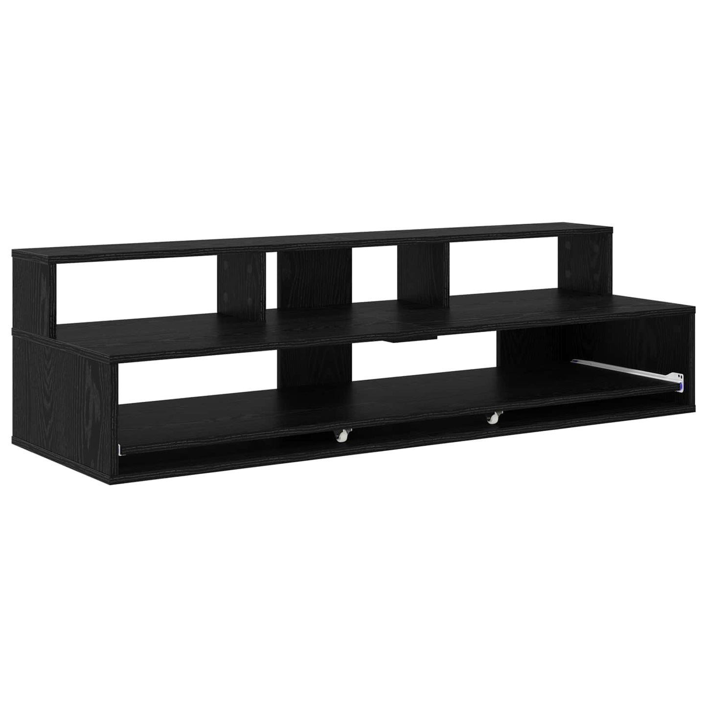 Studio Desk Black Oak 110 x 42.5 x 36 cm Engineered Wood