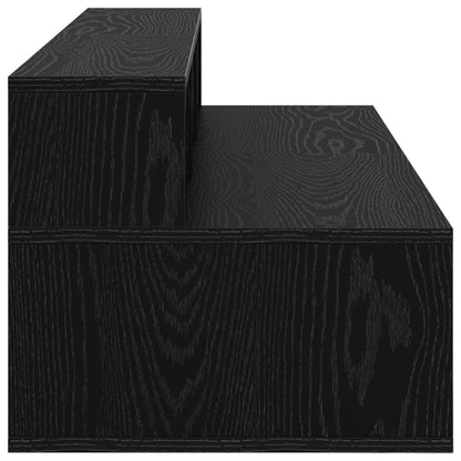 Studio Desk Black Oak 110 x 42.5 x 36 cm Engineered Wood