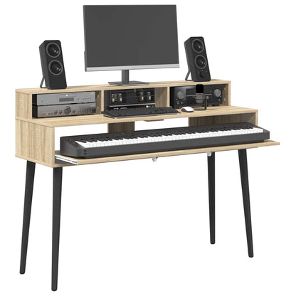 Studio Desk Sonoma Oak 110 x 42.5 x 36 cm Engineered Wood
