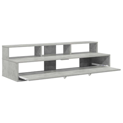 Studio Desk Concrete Grey 110 x 42.5 x 36 cm Engineered Wood