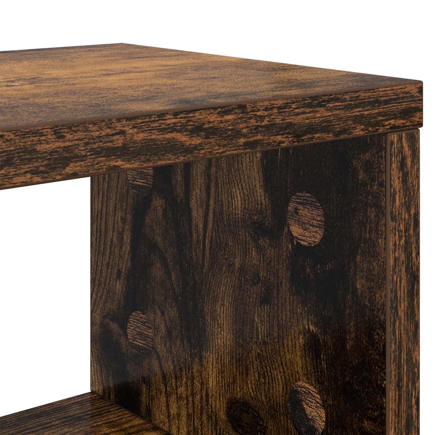Studio Desk Smoked Oak 110 x 42.5 x 36 cm Engineered Wood