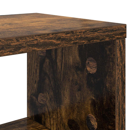Studio Desk Smoked Oak 110 x 42.5 x 36 cm Engineered Wood