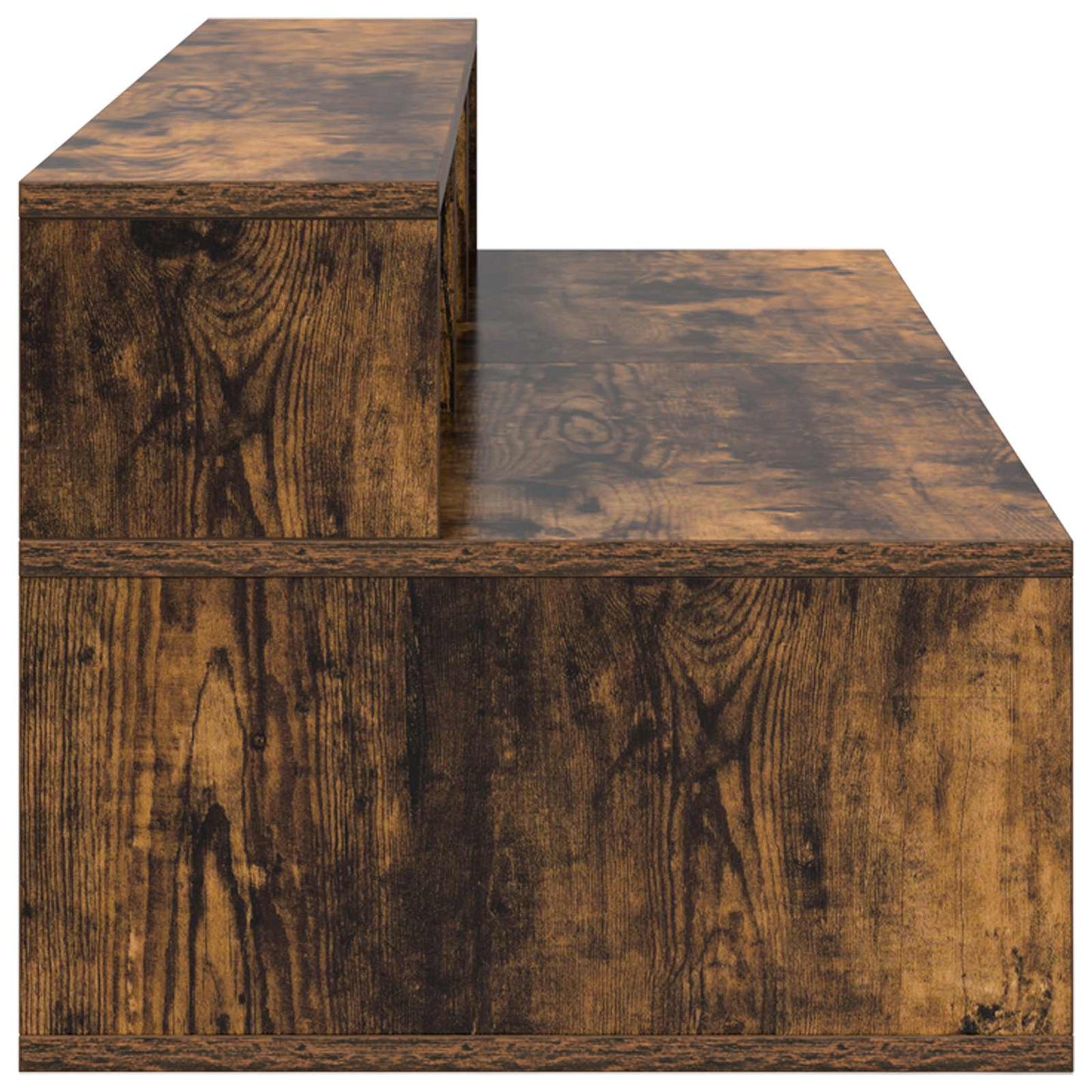 Studio Desk Smoked Oak 110 x 42.5 x 36 cm Engineered Wood