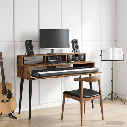 Studio Desk Old Wood 110 x 42.5 x 36 cm Engineered Wood
