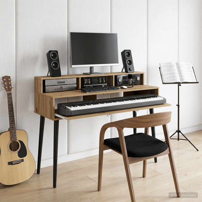 Studio Desk Artisan Oak 110 x 42.5 x 36 cm Engineered Wood