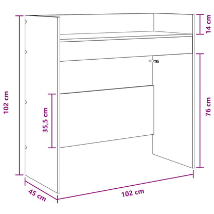 DJ Table Sonoma Oak 102 x 45 x 102 cm Engineered Wood