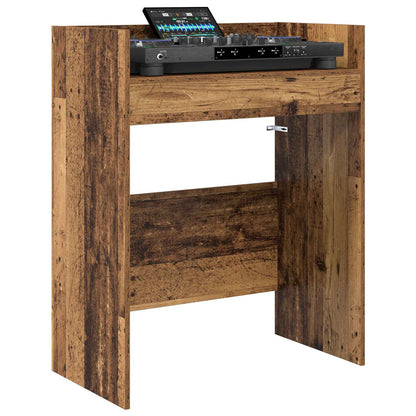 DJ Table Old Wood 102 x 45 x 102 cm Engineered Wood