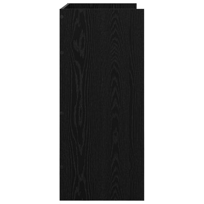 DJ Table Black Oak 82 x 45 x 102 cm Engineered Wood