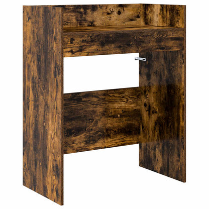 DJ Table Smoked Oak 82 x 45 x 102 cm Engineered Wood