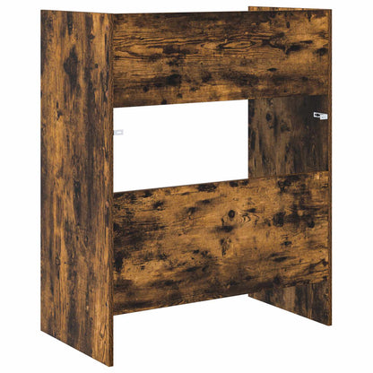 DJ Table Smoked Oak 82 x 45 x 102 cm Engineered Wood