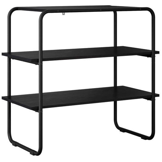 Console Table Black Oak 80 x 41 x 75 cm Engineered Wood