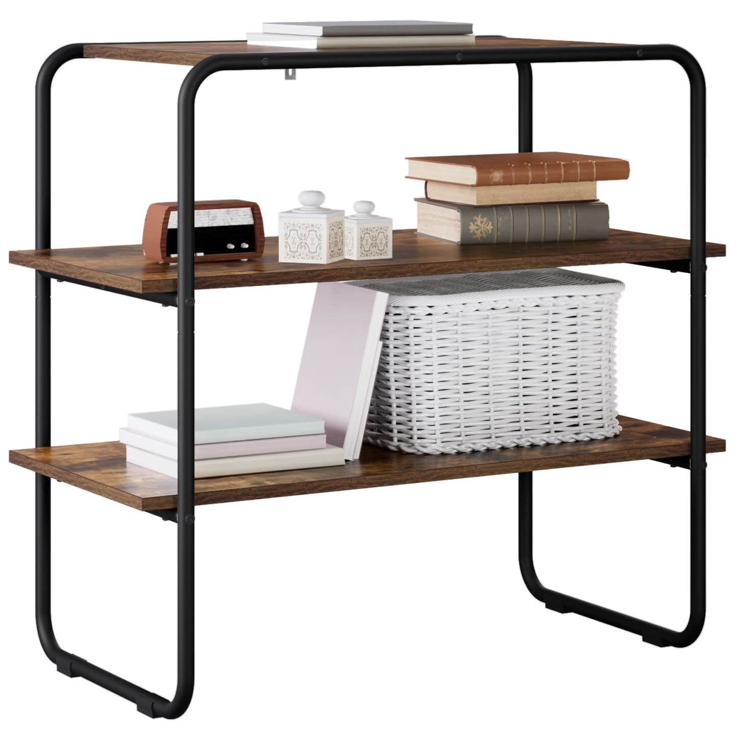 Console Table Smoked Oak 100 x 41 x 75 cm Engineered Wood