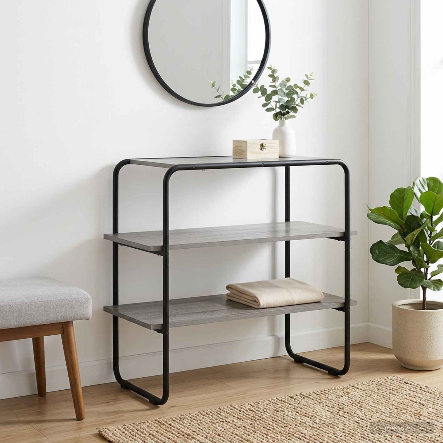 Console Table Grey Sonoma 100 x 41 x 75 cm Engineered Wood