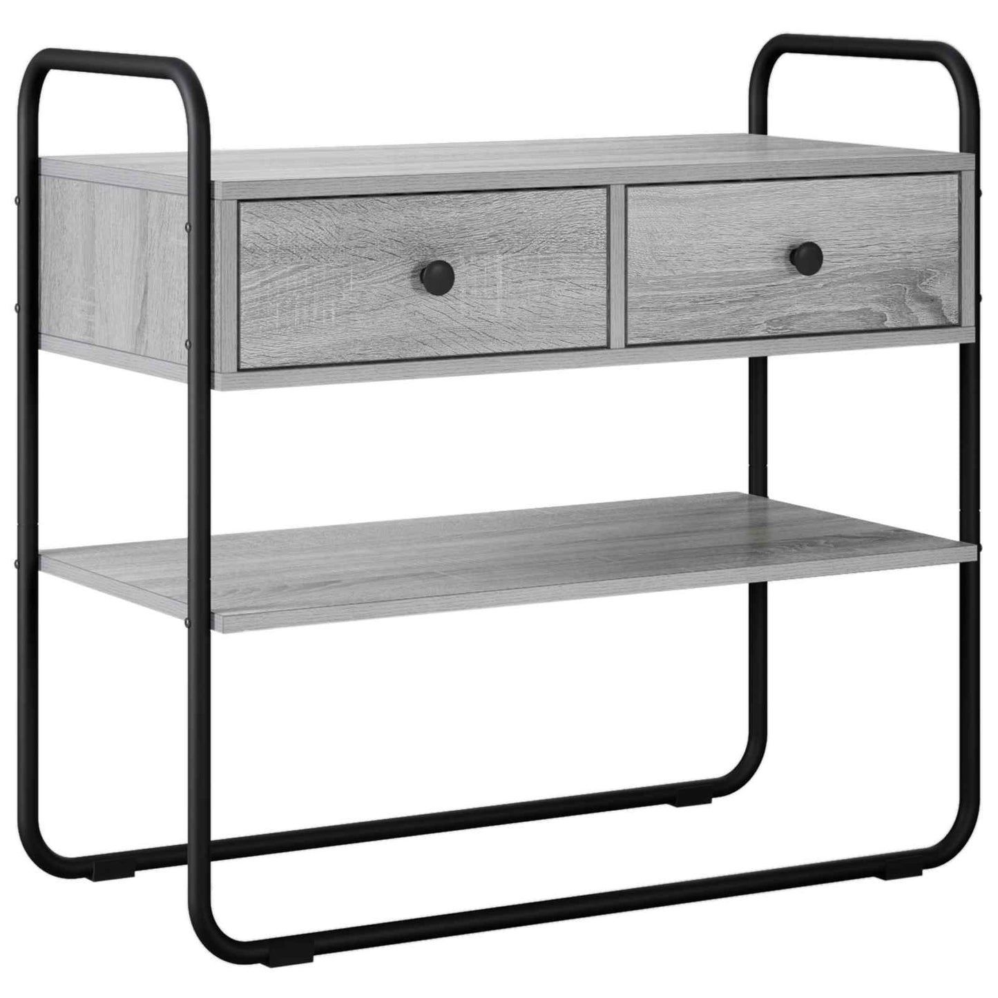 Console Table Grey Sonoma 80 x 40 x 75 cm Engineered Wood