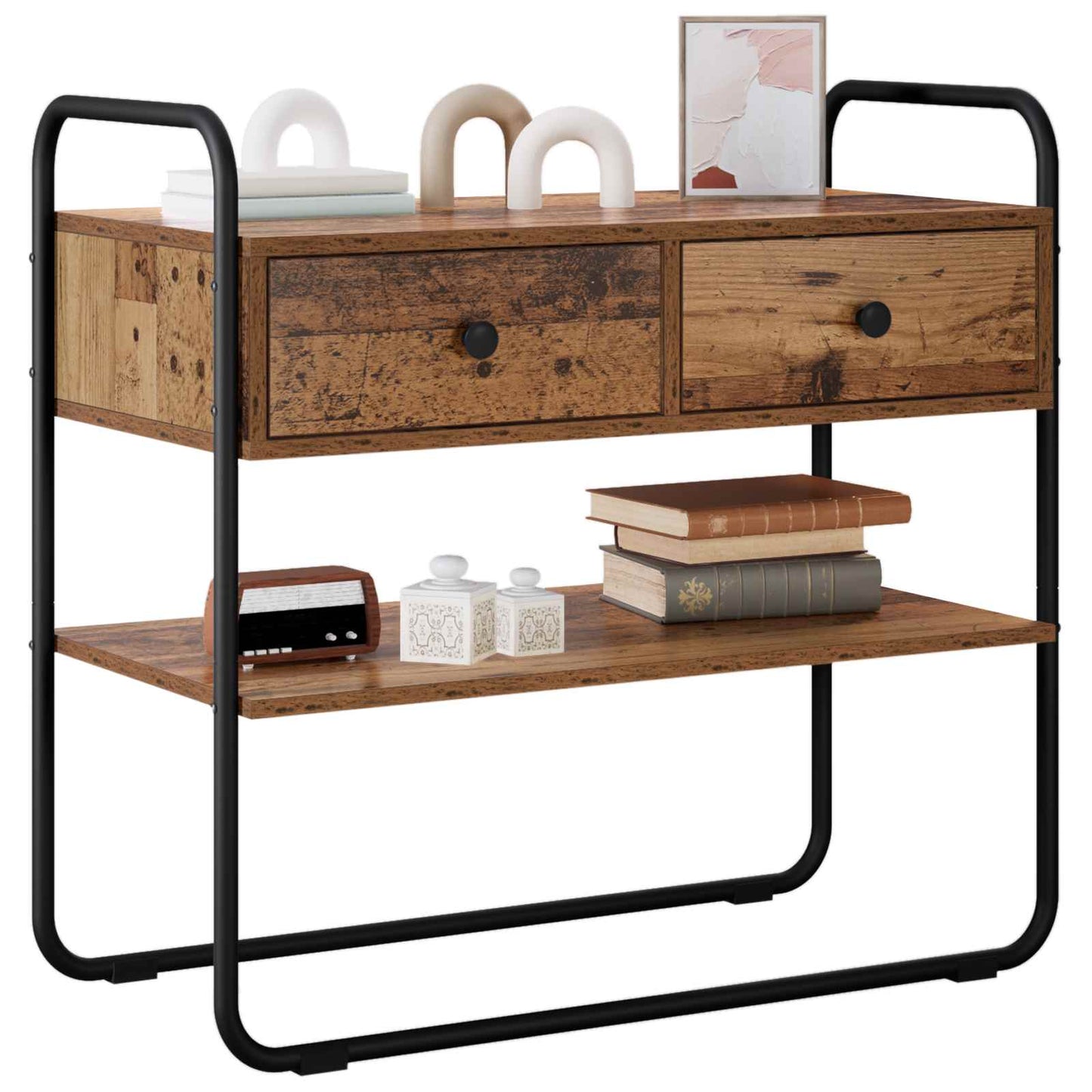Console Table Old Wood 80 x 40 x 75 cm Engineered Wood