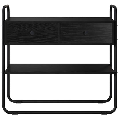 Console Table Black Oak 100 x 40 x 75 cm Engineered Wood