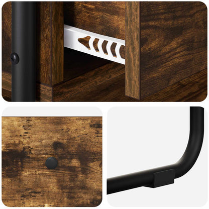 Console Table Smoked Oak 100 x 40 x 75 cm Engineered Wood