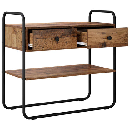 Console Table Old Wood 100 x 40 x 75 cm Engineered Wood