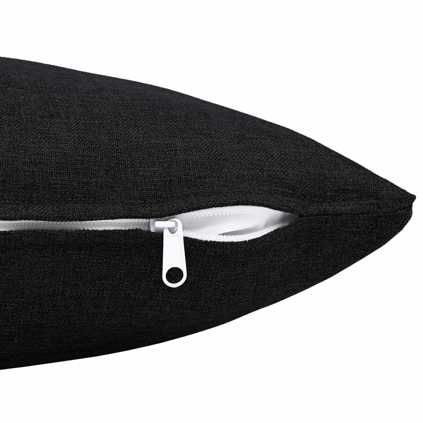 Cushion Cover 2 pcs HEERLEN Black 30 x 30 cm Fabric