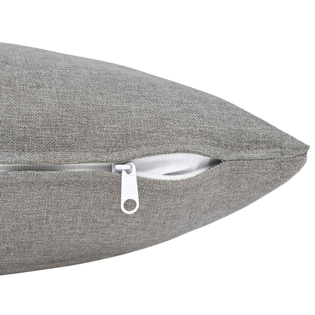 Cushion Cover 2 pcs HEERLEN Cloud Grey 30 x 30 cm Fabric