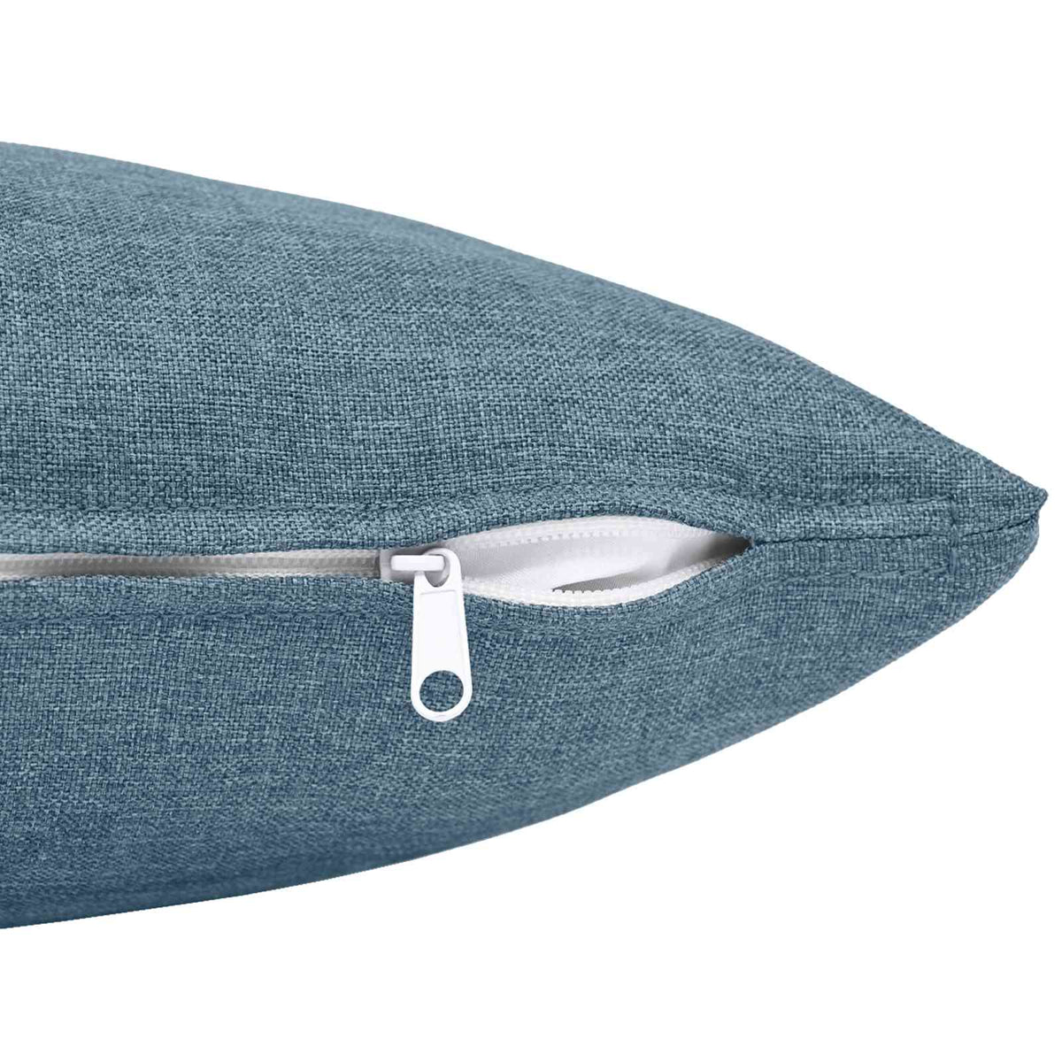 Cushion Cover 2 pcs HEERLEN Jeans Blue 30 x 30 cm Fabric
