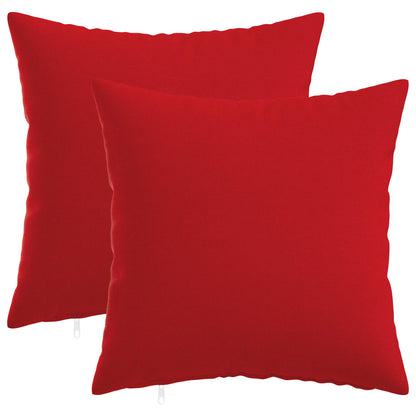 Cushion Cover 2 pcs HEERLEN Red 30 x 30 cm Fabric
