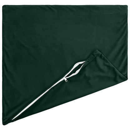 Cushion Cover 2 pcs HEERLEN Dark Green 30 x 30 cm Velvet