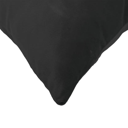 Cushion Cover 2 pcs HEERLEN Black 30 x 30 cm Velvet