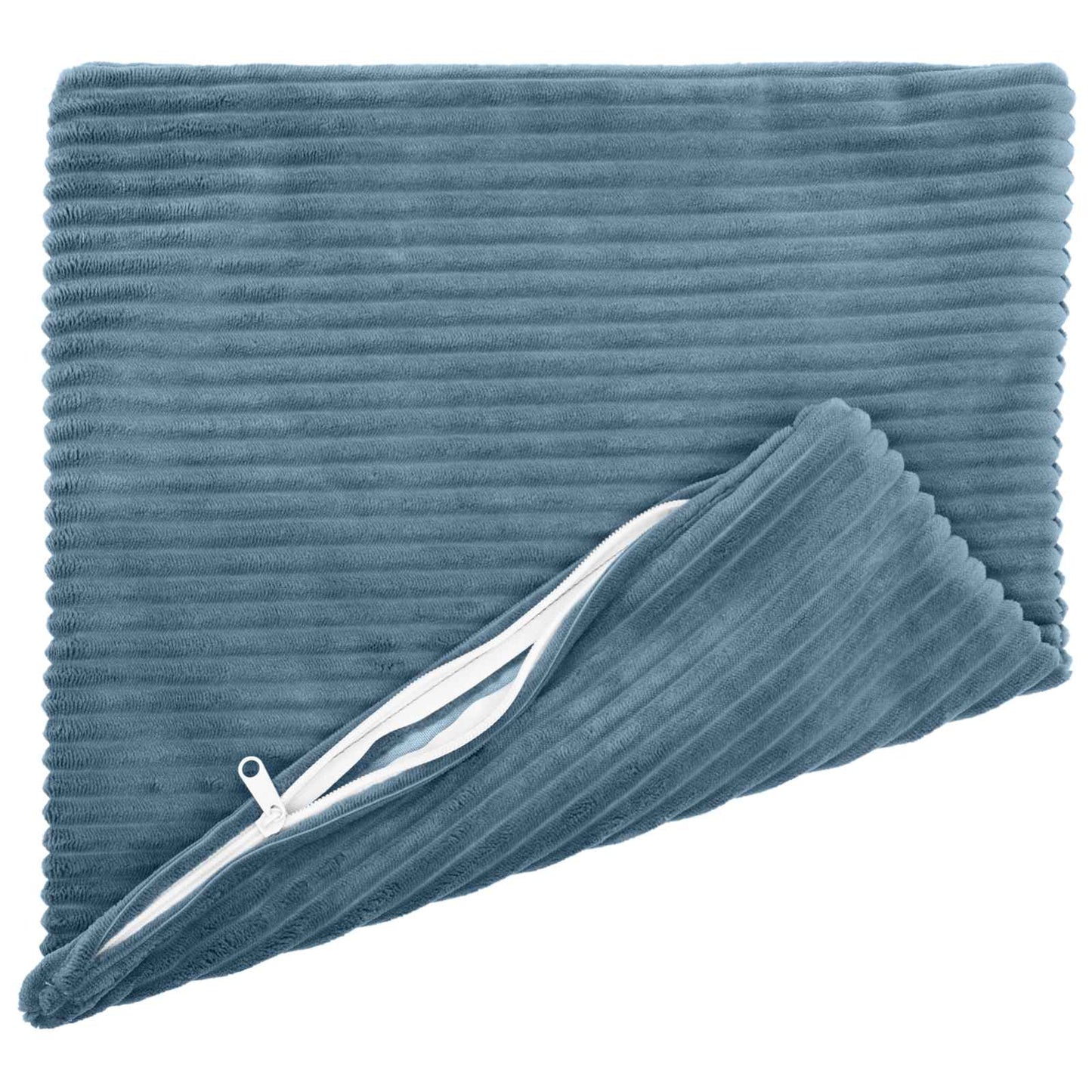 Cushion Cover 2 pcs HEERLEN Blue 30 x 30 cm Corduroy