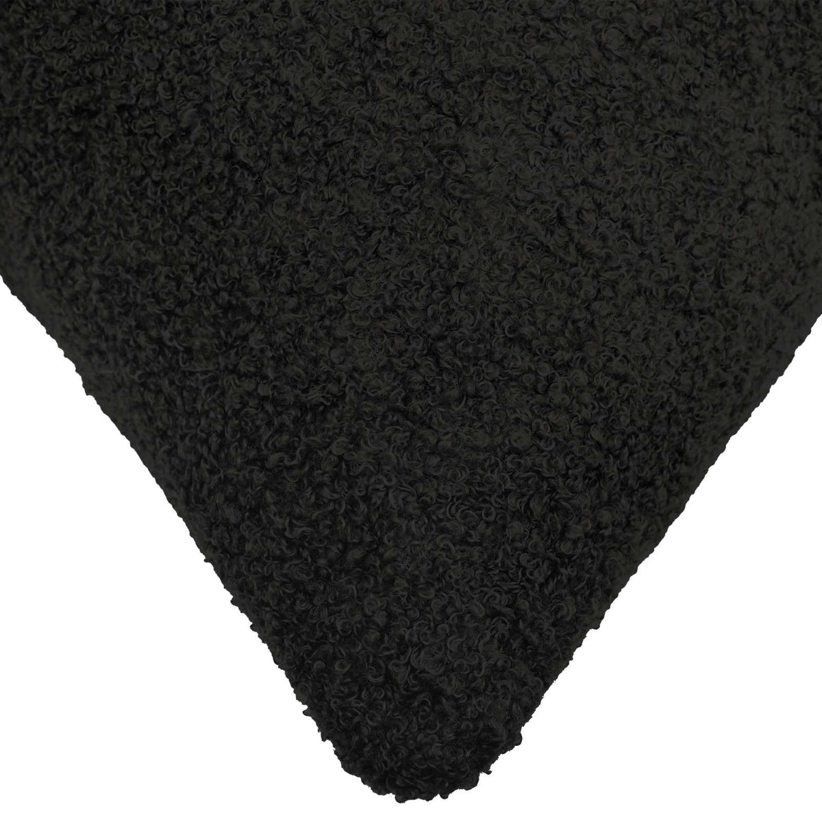 Cushion Cover 2 pcs HEERLEN Black 30 x 30 cm Bouclé
