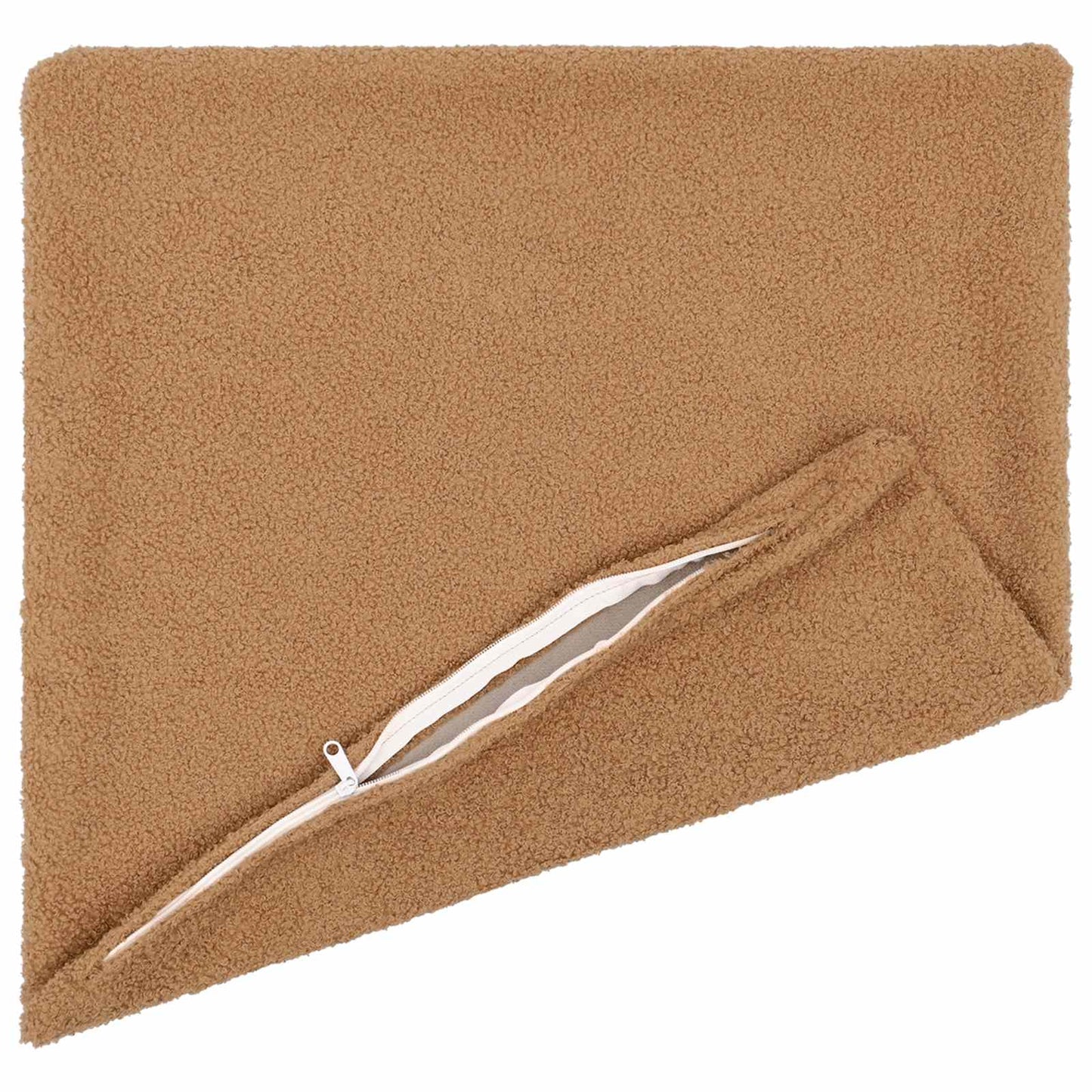 Cushion Cover 6 pcs HEERLEN Beige 30 x 30 cm Bouclé