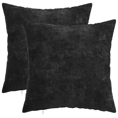 Cushion Cover 2 pcs HEERLEN Anthracite 30 x 30 cm