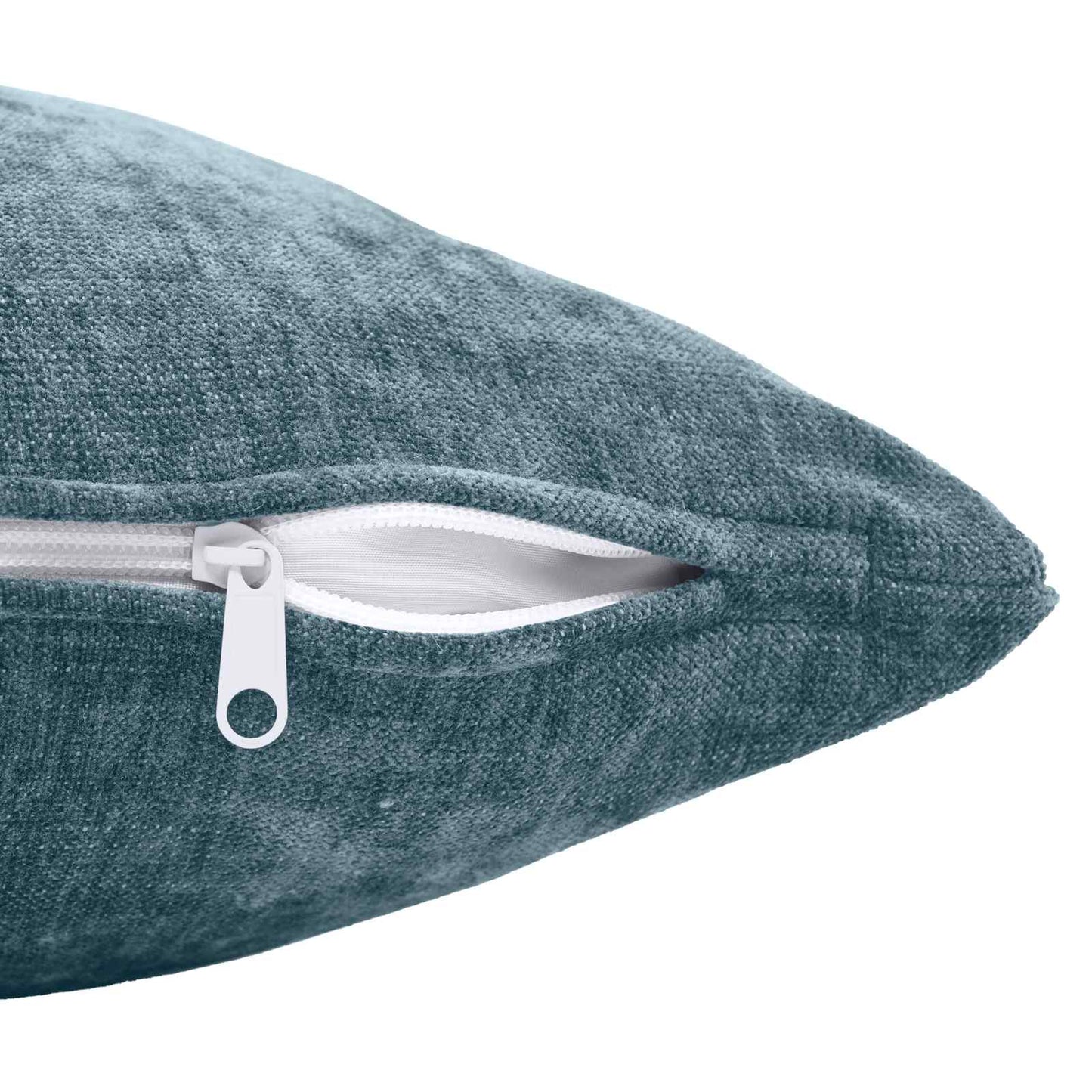 Cushion Cover 6 pcs HEERLEN Blue 30 x 30 cm Chenille Fabric