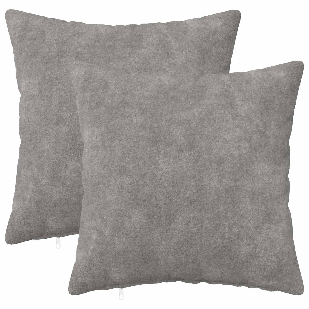 Cushion Cover 2 pcs HEERLEN Light Grey 30 x 30 cm