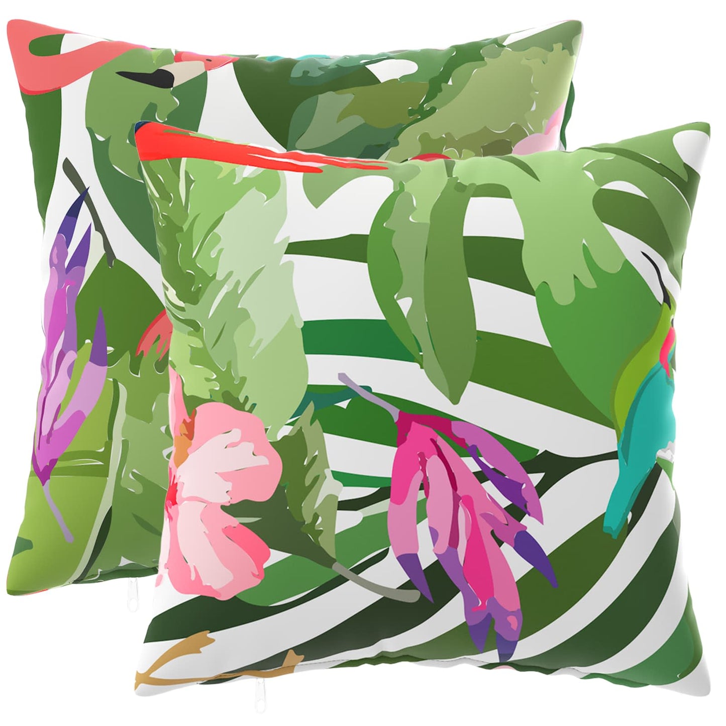 Cushion Cover 2 pcs HEERLEN Multicolour 30 x 30 cm Polyester