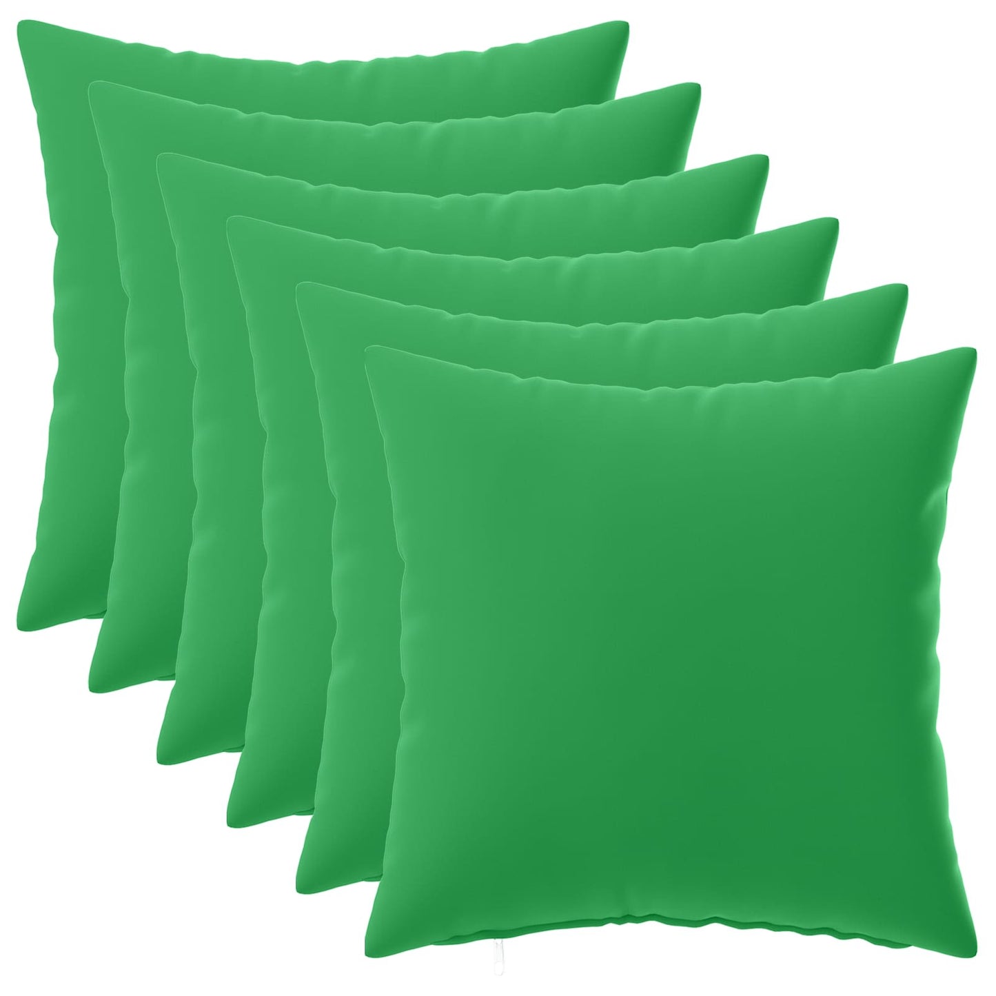 Cushion Cover 6 pcs HEERLEN Green 30 x 30 cm Polyester