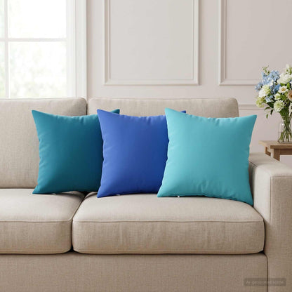 Cushion Cover 6 pcs HEERLEN Light Blue 30 x 30 cm Polyester