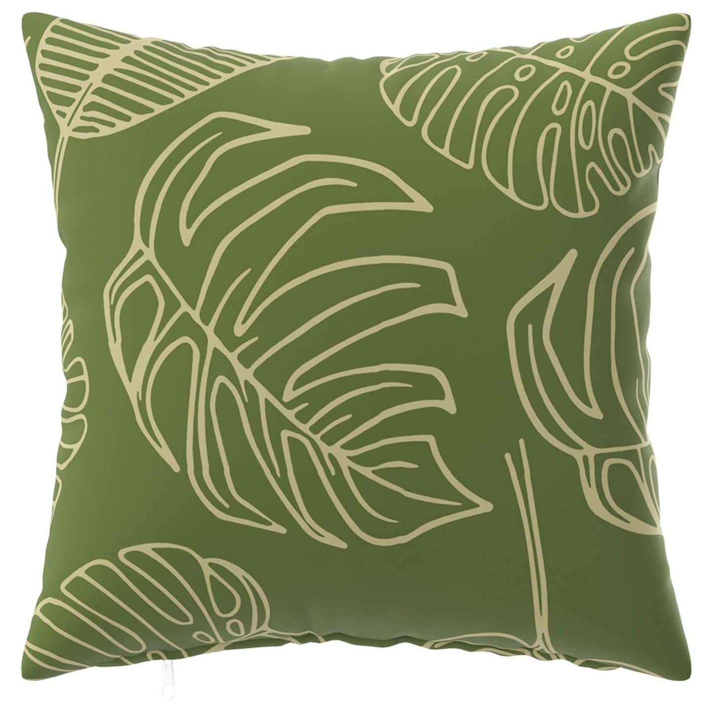 Cushion Cover 2 pcs HEERLEN Leaf Design 30 x 30 cm Polyester