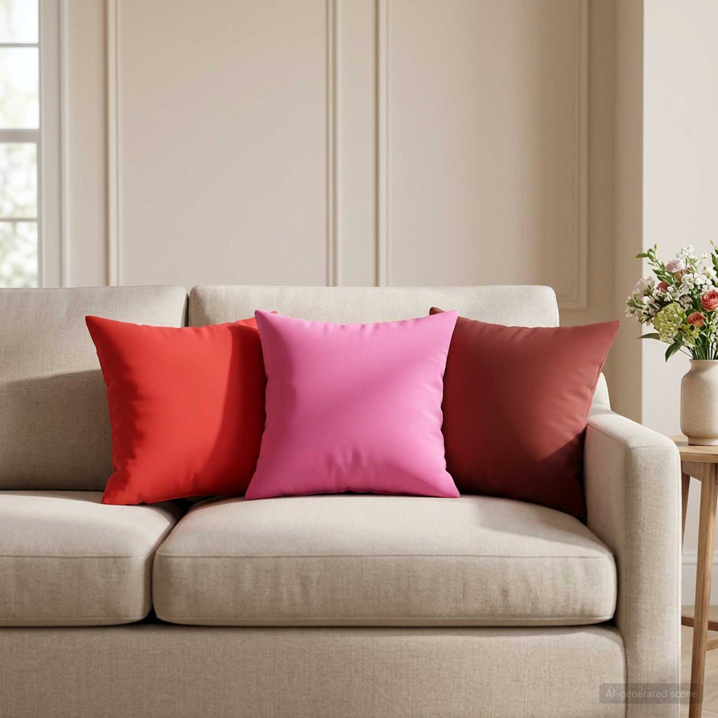 Cushion Cover 2 pcs HEERLEN Red 35 x 35 cm Polyester