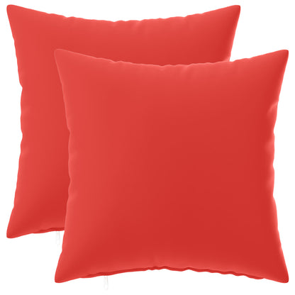Cushion Cover 2 pcs HEERLEN Red 30 x 30 cm Polyester