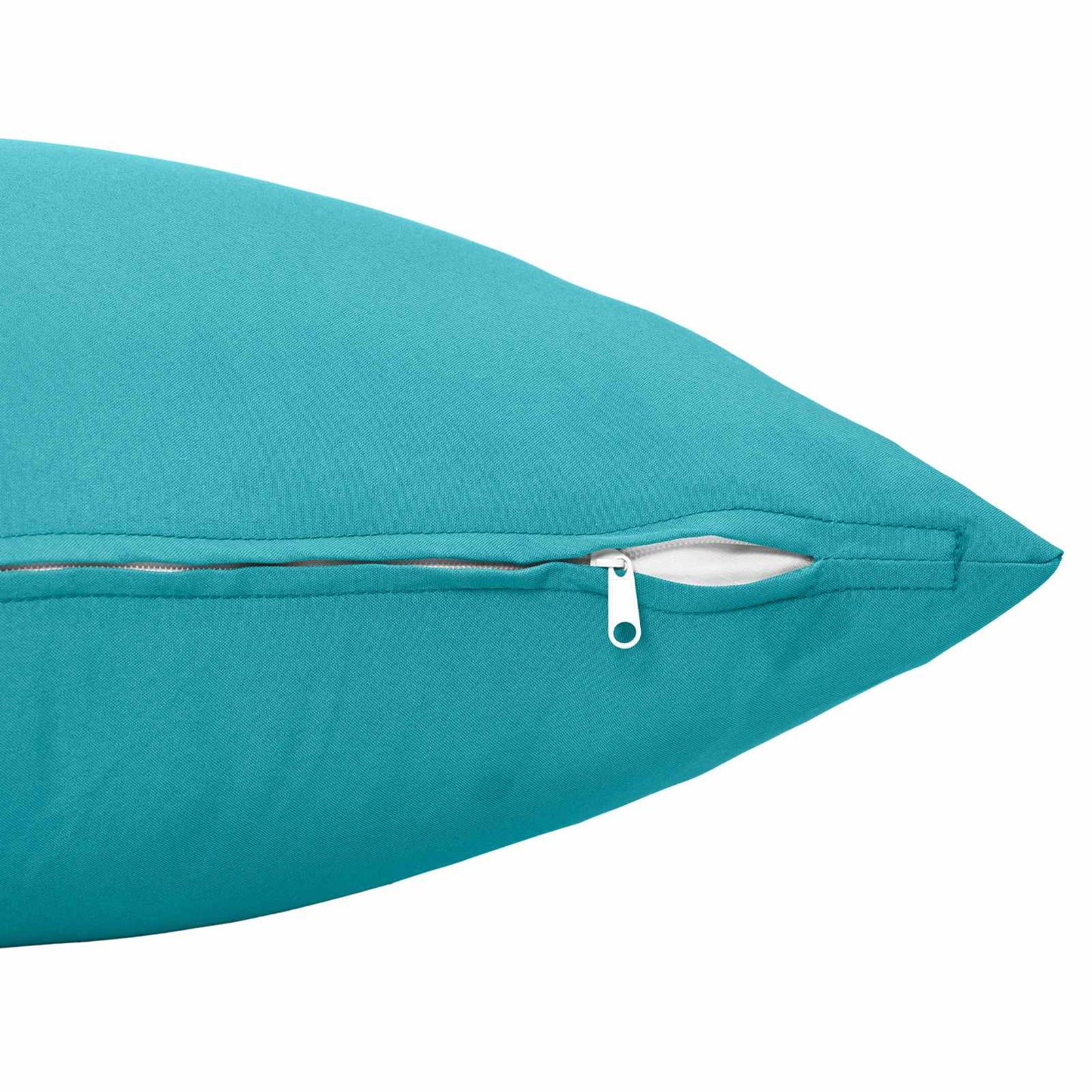 Cushion Cover 2 pcs HEERLEN Turquoise 30 x 30 cm Polyester
