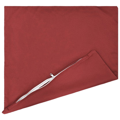 Cushion Cover 2 pcs HEERLEN Wine Red 30 x 30 cm Polyester