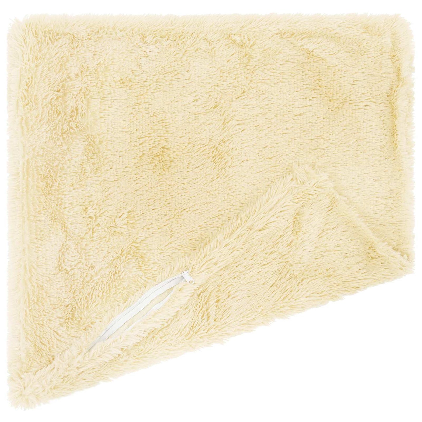 Cushion Cover 2 pcs HEERLEN Cream 30 x 30 cm PV Fleece