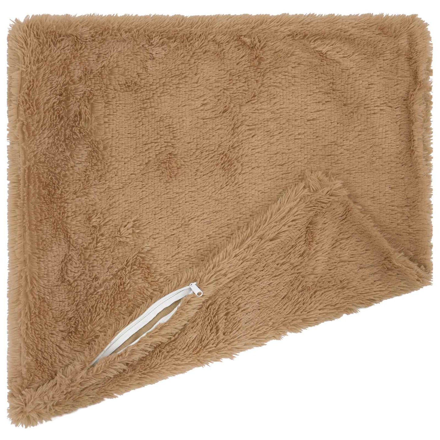 Cushion Cover 2 pcs HEERLEN Taupe 30 x 30 cm PV Fleece