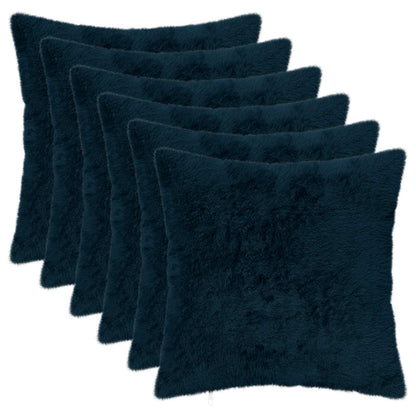 Cushion Cover 6 pcs HEERLEN Navy Blue 30 x 30 cm